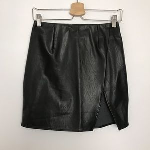 bytheway. trinity faux leather skirt